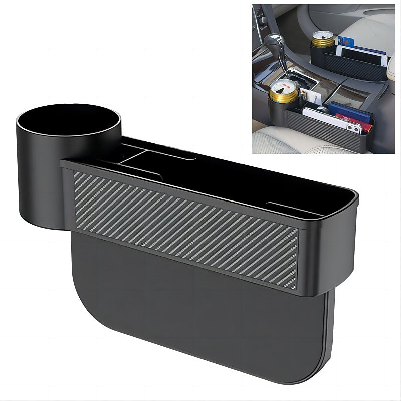 Car Storage Tools Black Auto Car Seat Gap Catcher Filler Storage Box Pocket Organizer Holder SUV Pocket Stowing Tidying Drink 2024 - $9.99