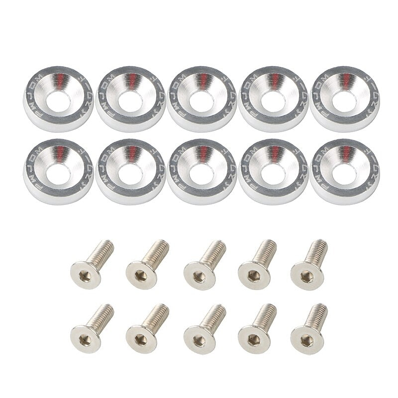 10pcs Aluminum M6 X 20 Car Styling Modification Fender Washer License Plate Bolts Car Decoration 2024 - GBP £5