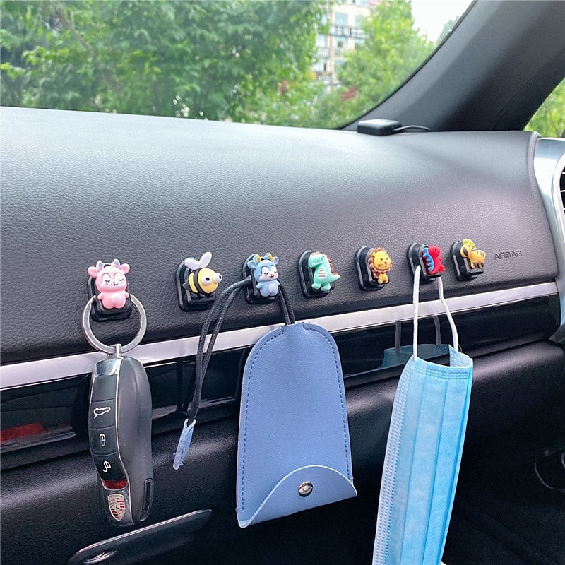10 PCS Car Clips USB Cable Organizer Storage Car Hook Car Sticker Fastener Seat Back Hook For Cable Headphone Key Wall Hanger 2024 - $4.99