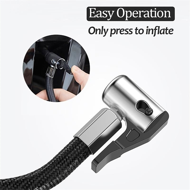 900PSI Car Air Compressor 19 Cylinder 120W Electric Digital Car Tire Inflatable Pump 12V Portable Air Pump Digital Auto Tire for Motorcycle Bicycle Ca