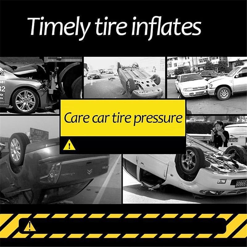 900PSI Car Air Compressor 19 Cylinder 120W Electric Digital Car Tire Inflatable Pump 12V Portable Air Pump Digital Auto Tire for Motorcycle Bicycle Ca