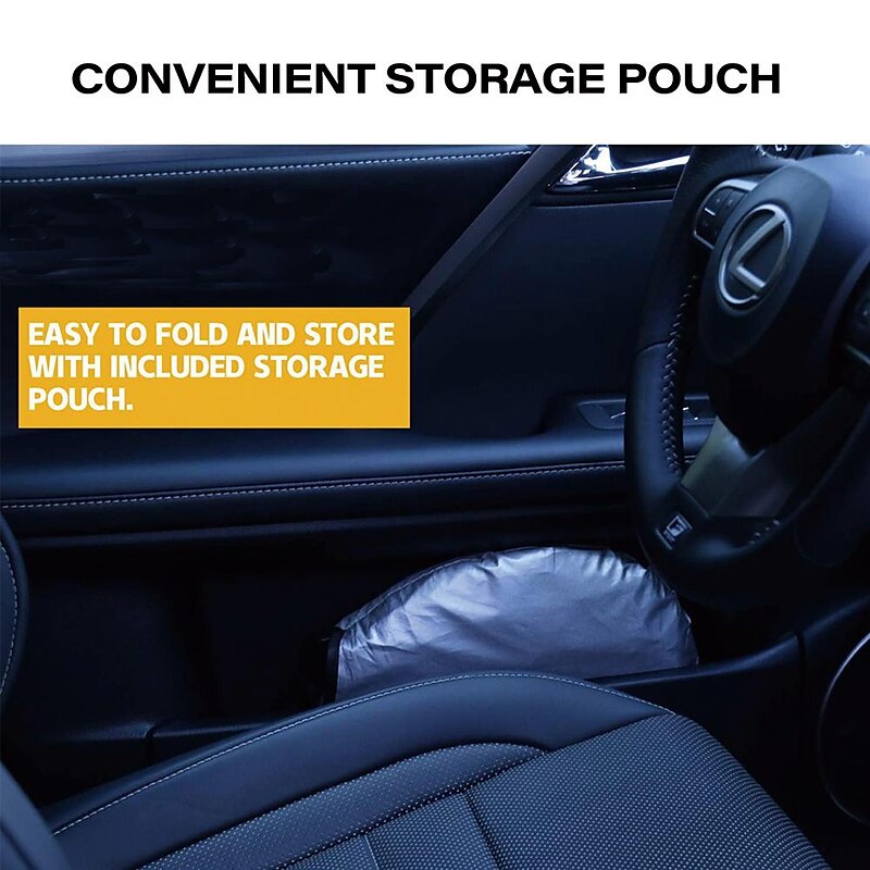 StarFire Car Window Sunshade Cover Sun Shade Windshield Visor Protector Windscreen Folding Auto UV Protection Curtain Styling Accessories 2024 - $8.99