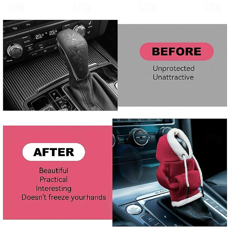 Gear Shift Hoodie Cover Universal Car Shift Knob Hoodie Mini Hoodie for Car Shifter Automotive Interior Cute Gadgets 2024 - $9.99
