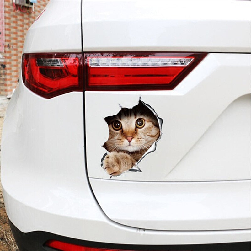 3D Car Stickers Decal Sticker For Truck Car Car Stickers Cartoon Door Stickers Car Tail Stickers Animal Cartoon Stickers 3D three-Dimensional Cute Car