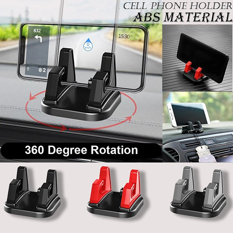 Dashboard Cell Phone Holder Car Phone Mount Vertical Horizontal 360 Degrees Rotate Dash Cell Phone Holder For Car 2024 - $6.99