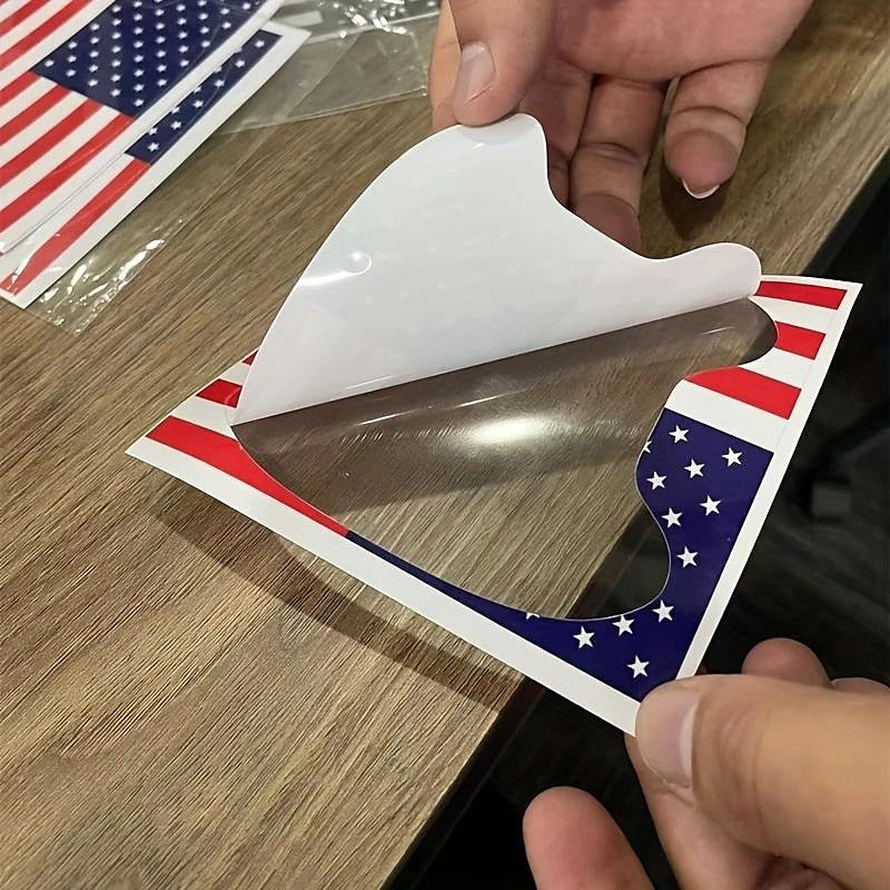 4/8pcs Car Door Handle American Flag Sticker American Celebration Festival Car Door Handle Flag Protection Sticker Prevent Body Scratch 2024 - GBP £0.