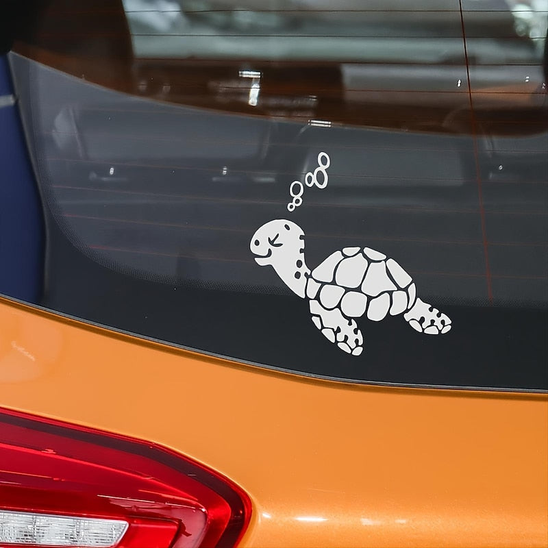 2PcsCute Turtle Car Sticker. Car Landscaping Decoration Sticker 2024 - GBP £5