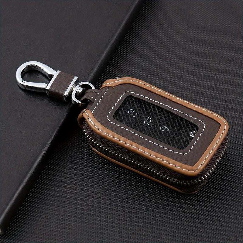 1pc Men's And Women's Pink And Brown Universal Key Bag Car Key Bag Home Key Storage Bag 2024 - GBP £8