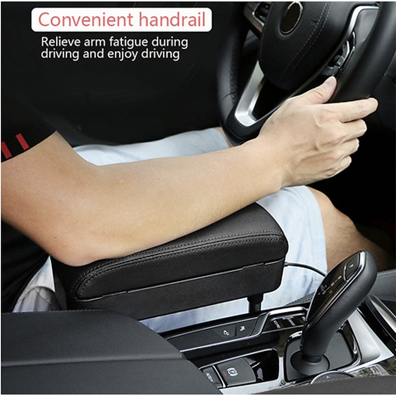 Car Armrest Box Elbow Support Adjustable Car Seat Gap Organizer Arm Rest Box for Cars Auto Accessories Armrest Cushion Universal 2024 - $41.99