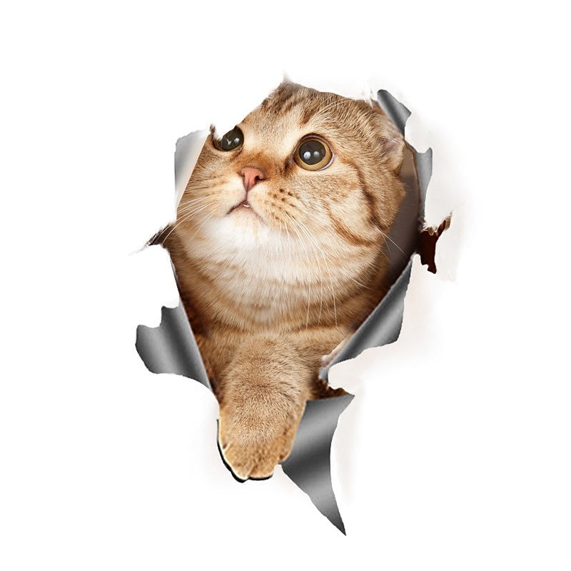 3D Car Stickers Decal Sticker For Truck Car Car Stickers Cartoon Door Stickers Car Tail Stickers Animal Cartoon Stickers 3D three-Dimensional Cute Car