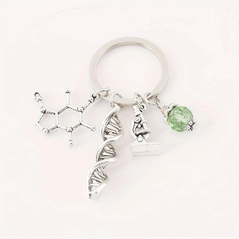 Scientific Jewelry Microscope DNA Doctor Keychain Anatomy Neuron Biology Keychain 2024 - $4.99