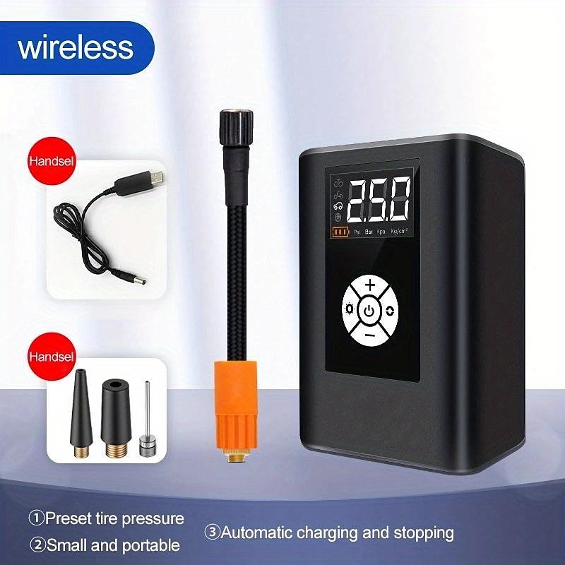 Wireless Car Air Pump 120W 150PSI Portable Digital Air Compressor Electric Auto Pump Tire Inflator For Car Motorcycle Bike Balls 2024 - RON 153.68
