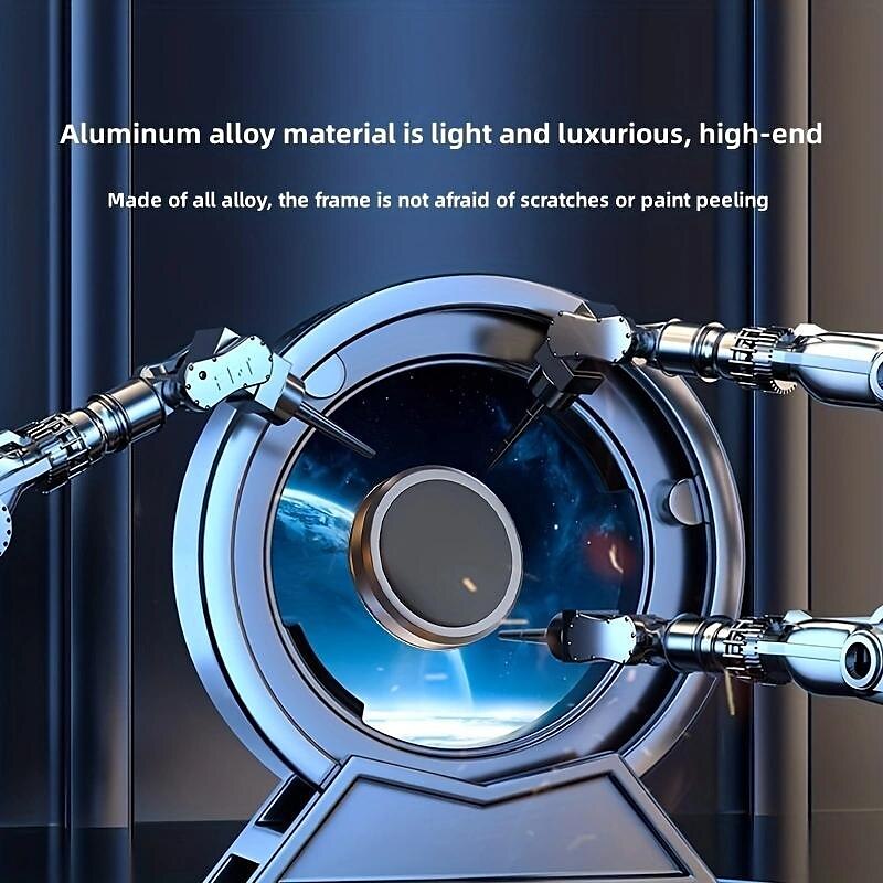 Steering Wheel Phone Holder Rotatable Anti-Slip Lazy Bracket Phone Holder for Car Compatible with All Mobile Phone Phone Accessory 2024 - RON 46.07