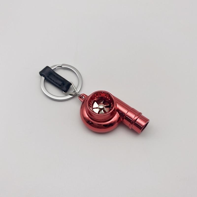 StarFire Real Whistle Sound Turbo Car Keychain Sleeve Bearing Spinning Turbo Key Chian Auto Part Turbine Turbocharger Key Ring Key Holder Accessoies 2