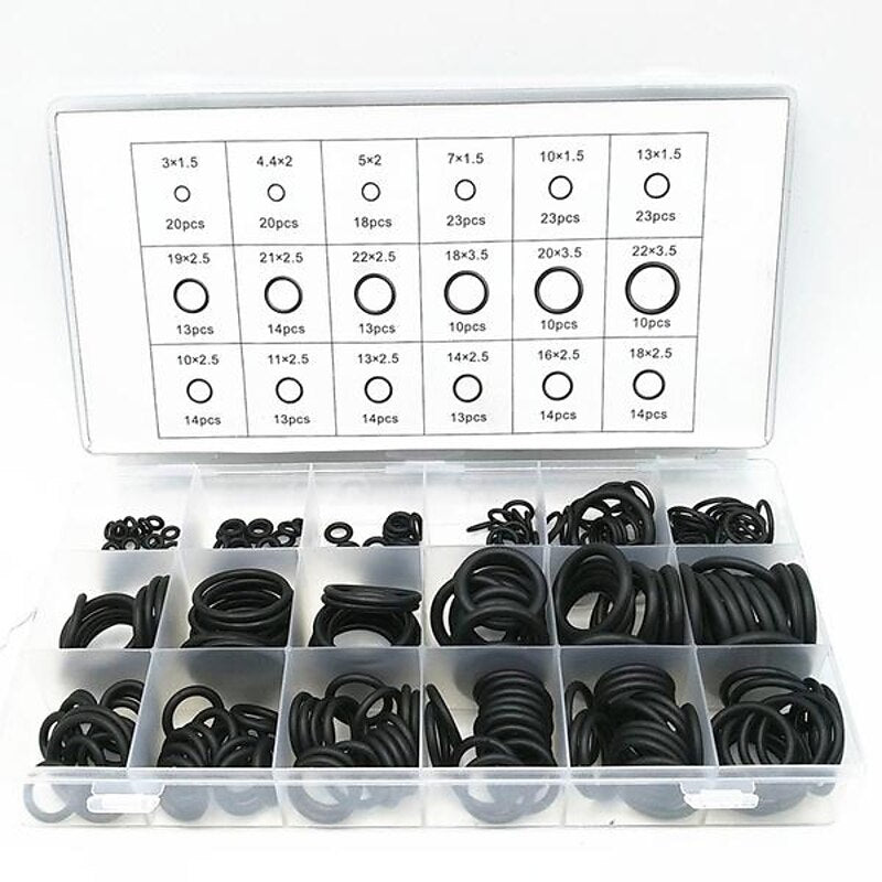 225Pcs Rubber O-Ring Washer Seals Assortment Black For Car 18 Sizes 2024 - $7.99
