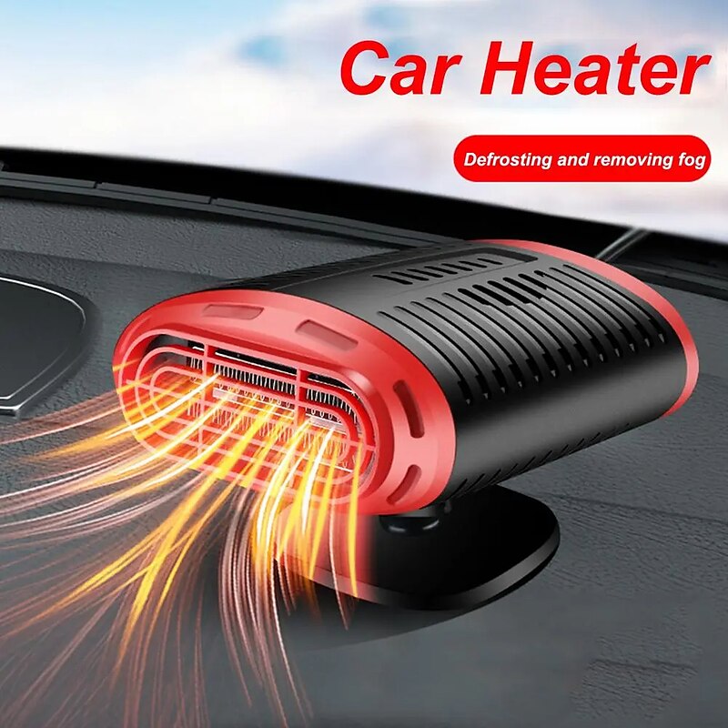 150W Car Heater Electric Cooling Heating Fan 12V Electric Dryer Windshield Defogging Demister Defroster Cigarette Lighter 2024 - RON 55.29