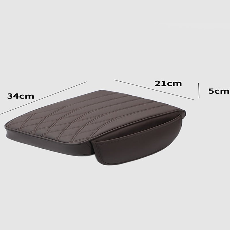 Car Armrest Box Cushion Thickening With Storage Pocket Universal Central Armrest Box Pillow Protector Car Memory Foam Booster Cushion 2024 - $18.99