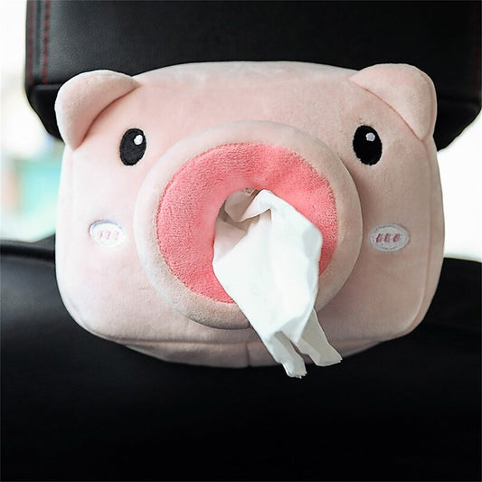 Creative Tissue Box Soft Cartoon Paper Napkin Case Cute Animals Car Paper Boxes Lovely Napkin Holder for Car Seat 2024 - $10.99