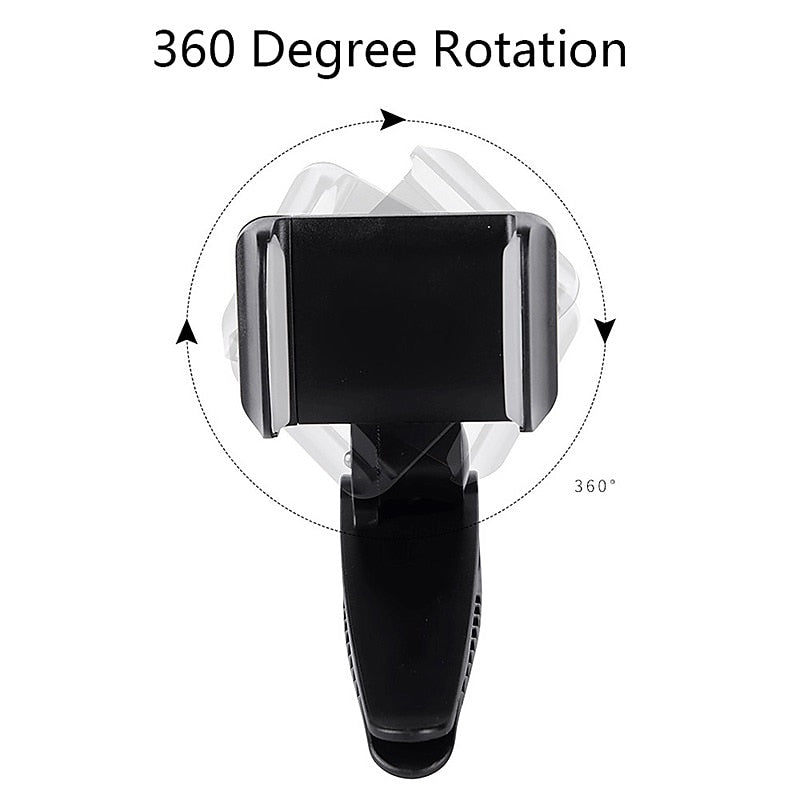 Sun Visor Phone Mount Car Phone Holder For Car Universal 360 Rotating Car Mount Support Clip Bracket Cradle Clip Compatible To Smartphones 2024 - $6.9