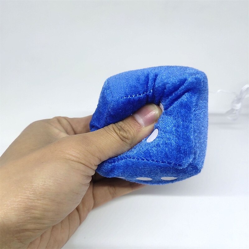 1Pair Car Pendant Interior Hanging Rearview Mirrors Short Plush Fuzzy Dice 2.75inc Plush Car Decorative Hanging Mirror Fuzzy Dice Lucky Hanging Access