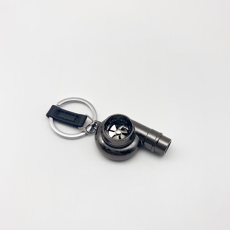 StarFire Real Whistle Sound Turbo Car Keychain Sleeve Bearing Spinning Turbo Key Chian Auto Part Turbine Turbocharger Key Ring Key Holder Accessoies 2