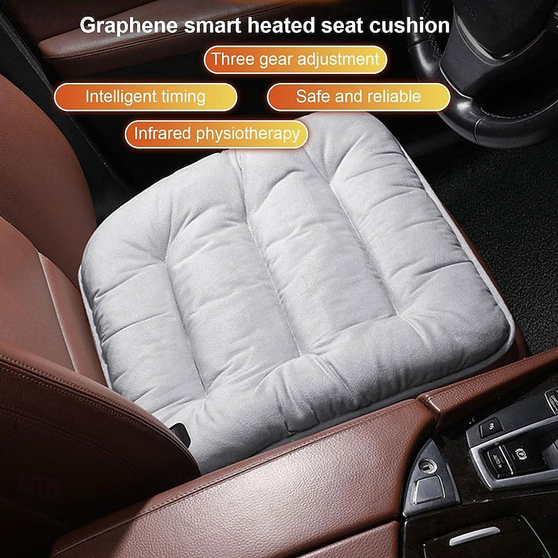 StarFire Car Heated Seat Cushion USB Plug-in Electric Heater Seat Pad Soft 3 Gear Temperature Seat Heating Cover Plush Car Home Dual use 2024 - $31.99