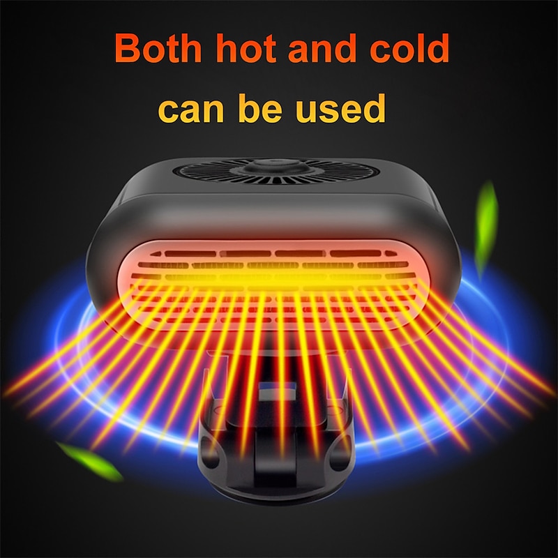 12V/24V Car Electric Heater Angle Windshield Defogging Defrosting Heater Adjustable Electric Car Heater Fan Automatic Car Hot Air Blowers 2024 - GBP £