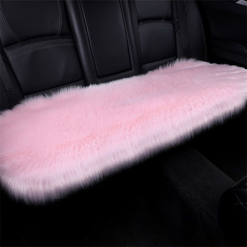 New Fur Car Seat Covers Fiber Faux Auto Seats Cushion Long Plush Winter Warm Seats Mats Universal 12 Colors 2024 - $31.99