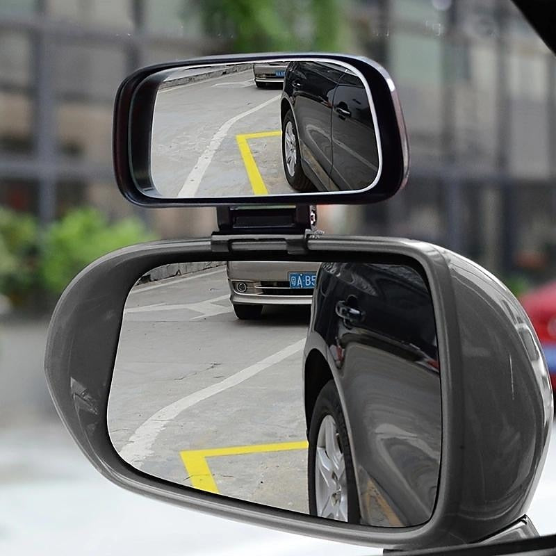 Car Auxiliary Rearview Mirror Curved Surface Large Field Of View Wide-Angle Blind Spot Mirror Reversing Mirror 2024 - $8.99