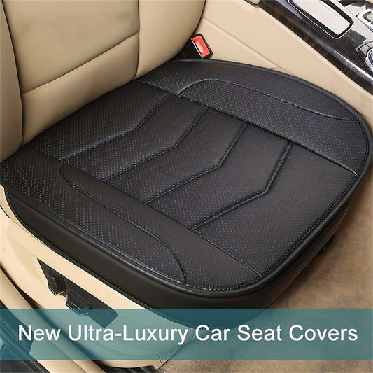 Luxury Car Seat Protection Single Seat Fully Surrounded Breathable PU Leather Car Seat Cover For Most Sedan SUV Universal All Seasons 2024 - $14.99