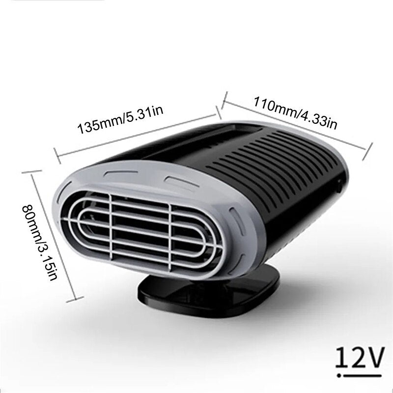 150W Car Heater Electric Cooling Heating Fan 12V Electric Dryer Windshield Defogging Demister Defroster Cigarette Lighter 2024 - RON 55.29