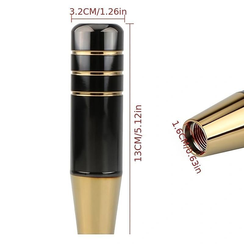 Upgrade Your Ride with Our 13cm/5.1in Auto Accessory Gear Shift Knob - Aluminum Alloy JDM Gear Shift Lever Head for Automatic & Manual Cars! 2024 - GB