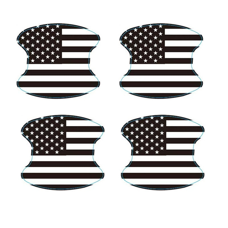 4/8pcs Car Door Handle American Flag Sticker American Celebration Festival Car Door Handle Flag Protection Sticker Prevent Body Scratch 2024 - GBP £0.