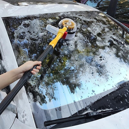 Starfire Car Rotating Water Brush Car Wash Mop High Pressure Water Gun Foam Car Wash Brush Household Convenient Car Wash Machine Set 2024 - GBP £39