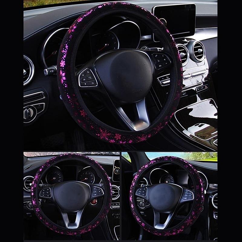 StarFire Universal Hot Stamping Snowflake Elastic Band Steering Wheel Cover Car Styling Accessories 2024 - $8.99