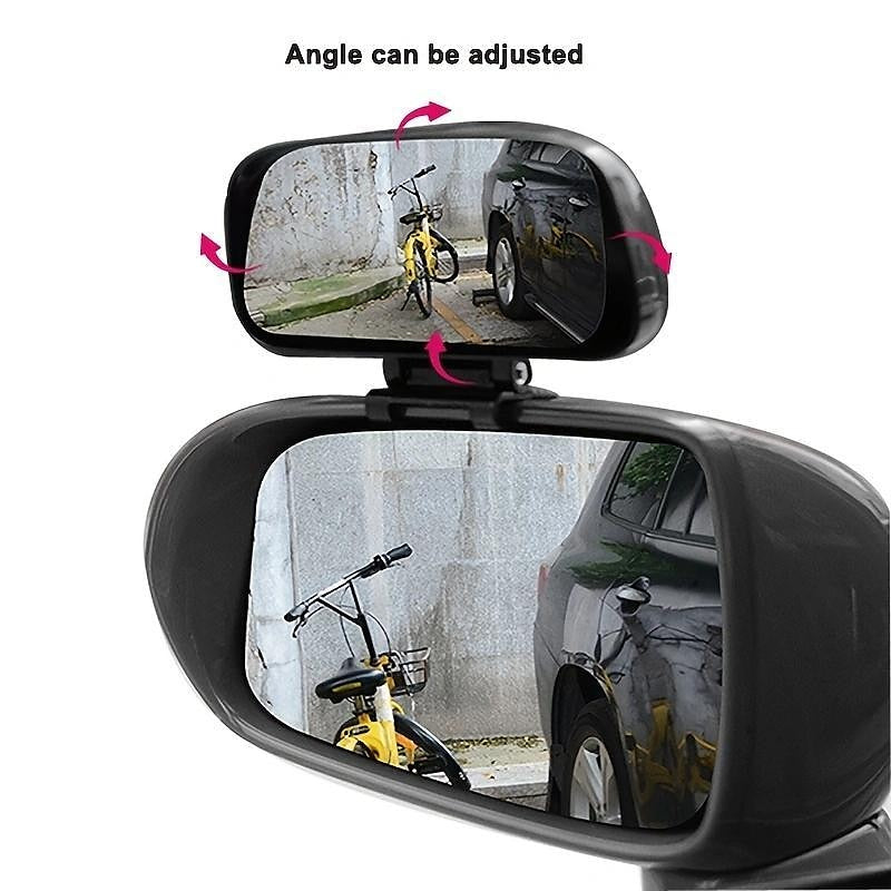 Car Auxiliary Rearview Mirror Curved Surface Large Field Of View Wide-Angle Blind Spot Mirror Reversing Mirror 2024 - $8.99