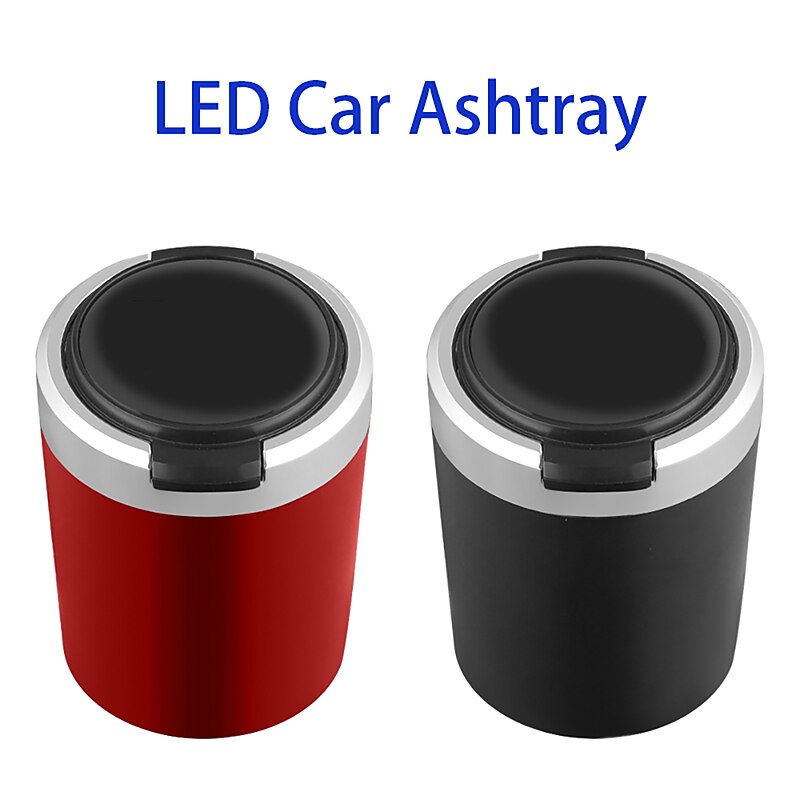 StarFire Portable Auto LED Ashtray With Blue Light Car Styling Smokeless Ash Tray For AUDI A3 A4 A5 A6 A7 A8 Accessories 2024 - GBP £7