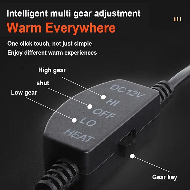 12V Heated Car Seat Cover Heating Electric Car Seat Cushion Hot Keep Warm Winter USB/Cigarette Lighter Heating Cushion Auto Part 2024 - GBP £15