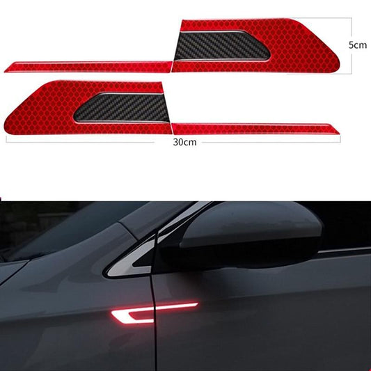 StarFire 2Pcs/Set Car Reflective Auto Truck Safety Warning Tape Car Door Protector Bumper Anti-collision Strips Secure Reflector Stickers 2024 - $7.99