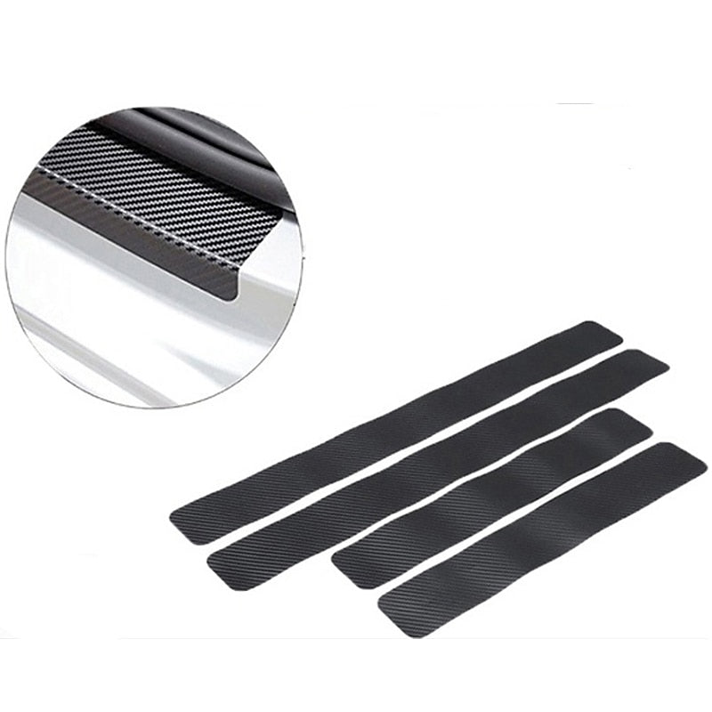 8PCS Car Stickers Universal Sill Scuff Anti Scratch Carbon Fiber Auto Door Sticker Decals Car Accessories 2024 - GBP £6