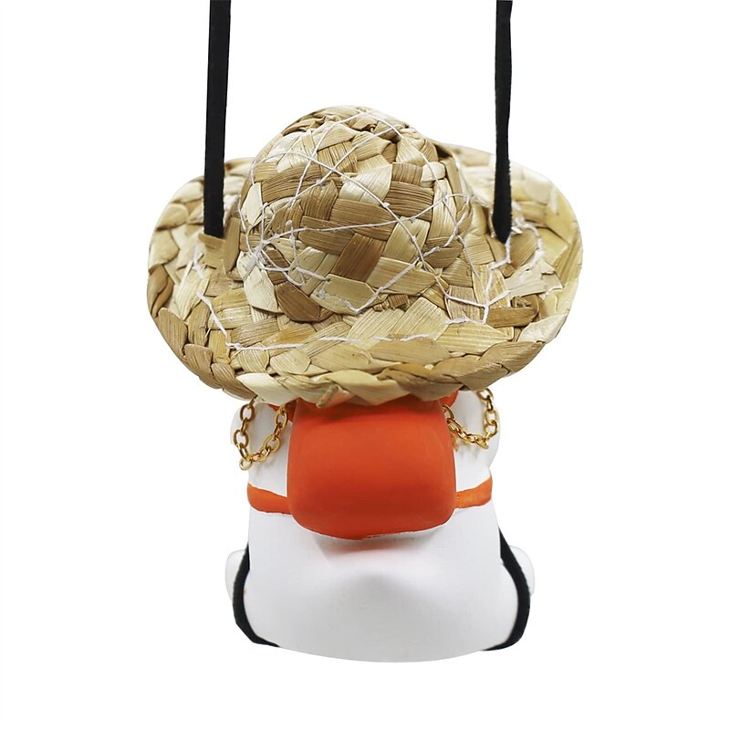 Swing Duck Car Hanging Ornament Super Cute Swing Ducks Mirror Hanging Accessories Auto Decoration Rearview Mirror Pendant Flying Duck Car Interior Set