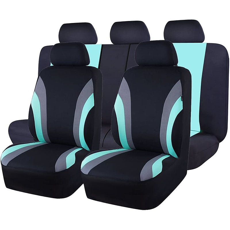 StarFire 9pcs Line Rider Universal Car Seat Cover 100% Breathable with 5mm Composite Sponge Inside 7 Colors Optional 2024 - $27.99