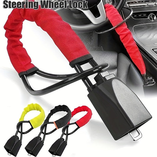 1pc Steering Wheel Lock Anti-theft Car Device Universal Steering Wheel Lock Suitable For Car Truck SUV And Van Safety Strong And Reliable 2024 - $21.9