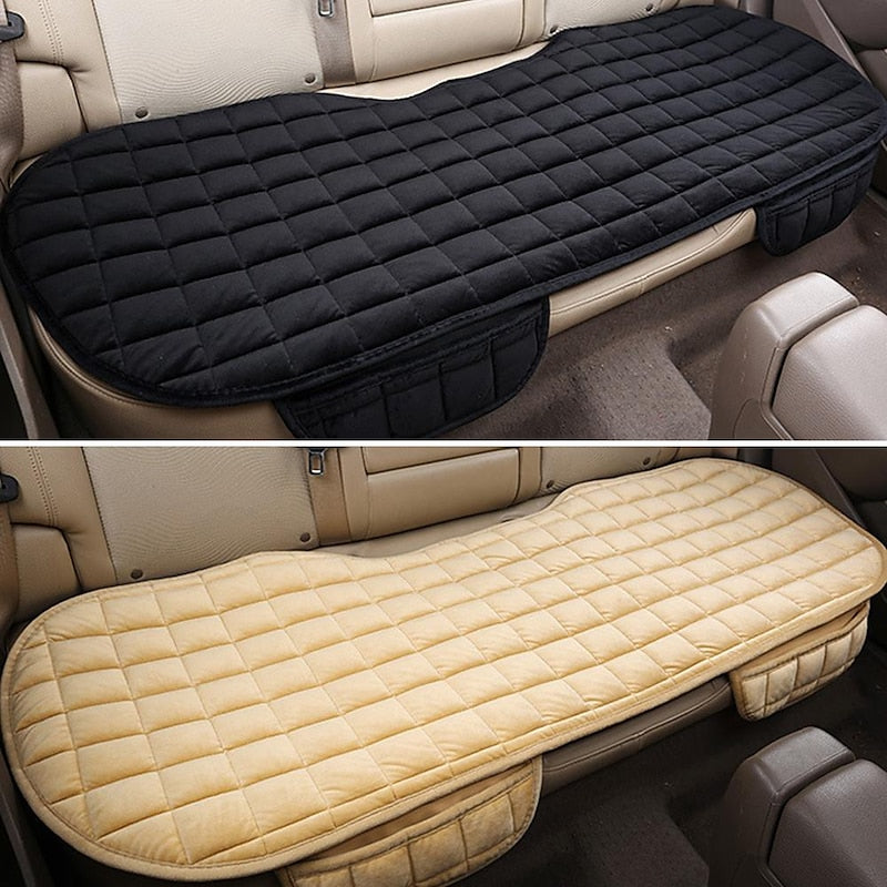 Plush Plaid Thicken Warm Car Seat Cushion Pad Car Seat Protector Car Front Rear Seat Covers For Car SUV Truck Car Accessories 2024 - $28.99