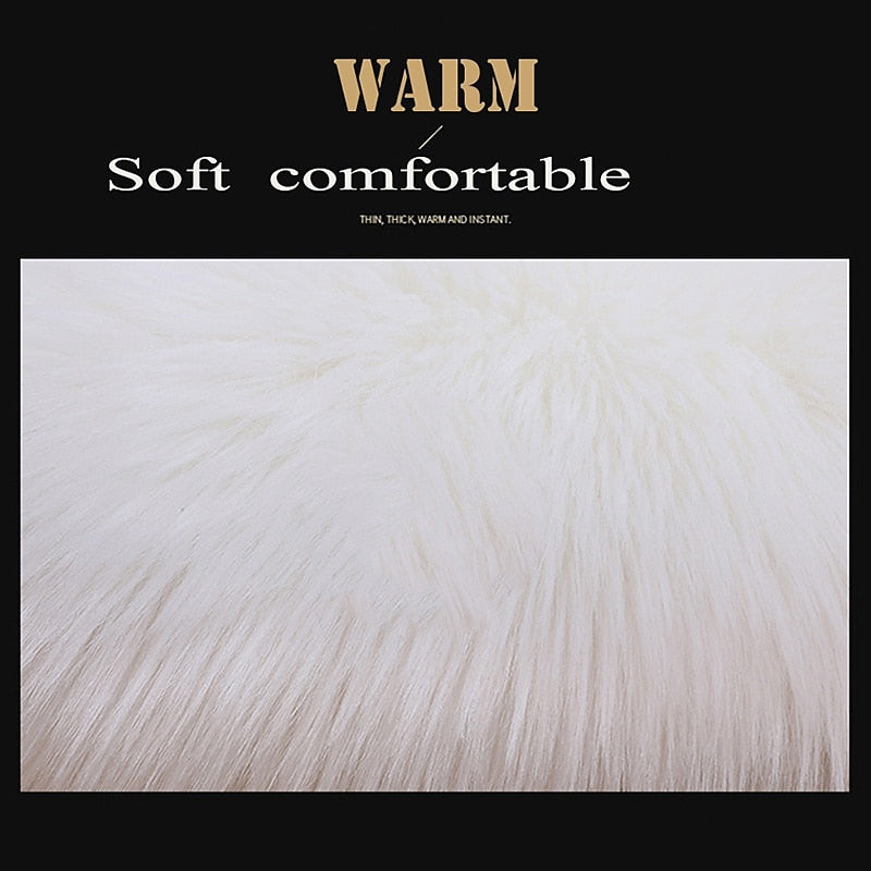 New Fur Car Seat Covers Fiber Faux Auto Seats Cushion Long Plush Winter Warm Seats Mats Universal 12 Colors 2024 - $31.99