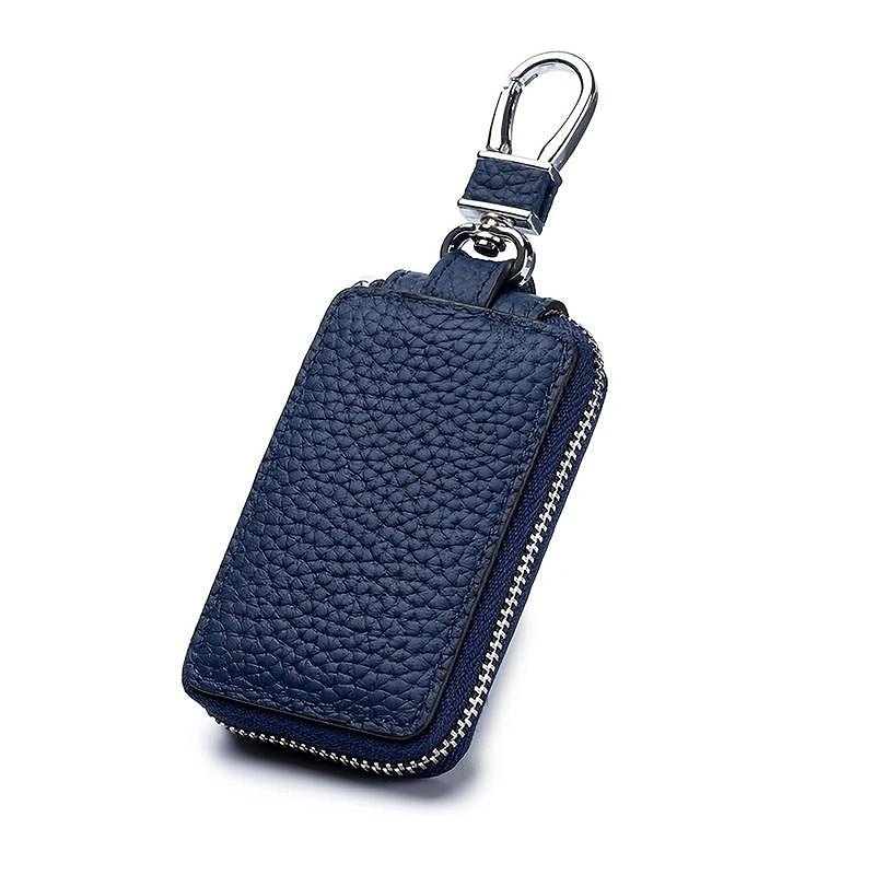 Genuine Leather Car Key Bag. Universal Models Of Men's Cowhide Key Bag Zipper Key Leather Cover 2024 - $9.99