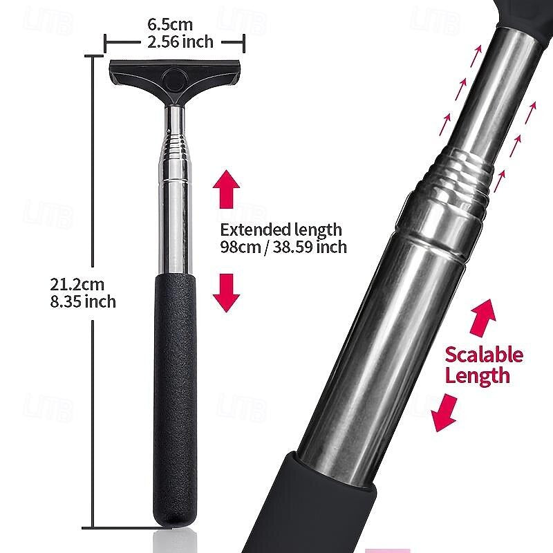 Starfire Car Rearview Mirror Wiper Rearview Mirror Water Removal Wiper Artifact Reflector Anti-Fog Water Removal Retractable Wiper 2024 - $12.99