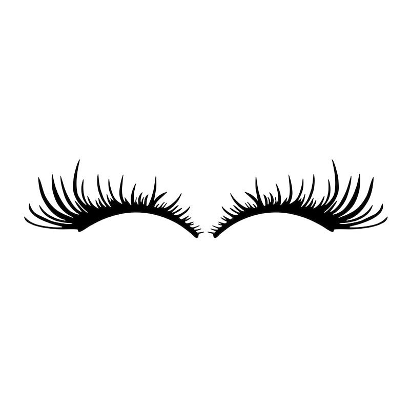 1Pair 3D Charming Eyelashes car Sticker Fake Eye Lash Car Headlight Funny Decals Door Window Vinyl Waterproof Product 25x11CM 2024 - $8.99