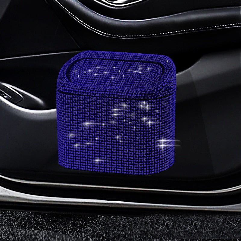 StarFire Glitter Trash Can For Car Storage Box Garbage Grabber Bling Rhinestone Door Trash Bin Auto Supplies Car Interior Accessories 2024 - $18.99