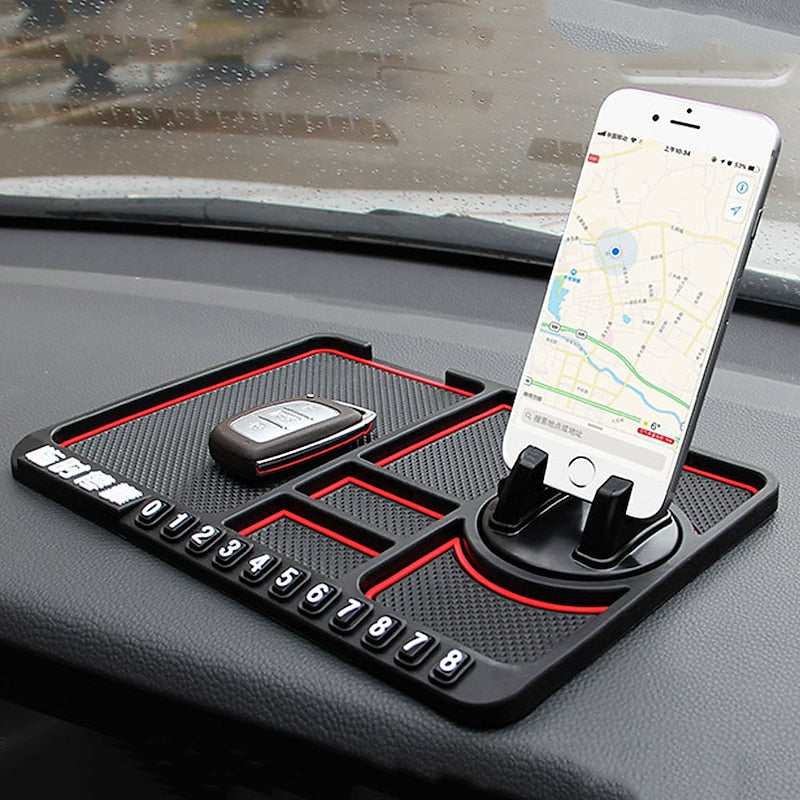 Multifunctional Car Anti-Slip Mat Non-Slip Phone Sticky Anti Slip Dash Mount Phone Silicone Car Board Mat Pad 2024 - $8.99